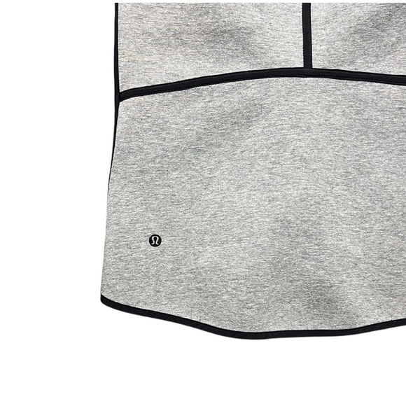 Lululemon Insculpt Reversible Gray Black Scuba Zip Up Hooded Vest Size Small - Picture 5 of 7
